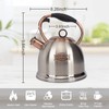 Whistling Stovetop Tea Kettle Food Grade Stainless Steel, Hot Water