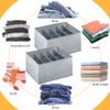 MORELX Kleiderschrank Organizer, 2 Stück Größer Jeans Schrank Organizer, Faltbare