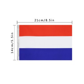 Netherlands Dutch String Banner Flag,5.5 x 8.2 Inch String Banner,Indoor and Outdoor Party Decorations,16 ft 20 Mini Flags.