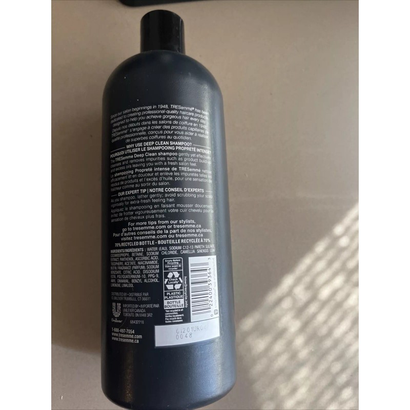 TRESemmé TRESemme Deep Clean Shampoo 1, Gently Cleanses & Removes
