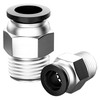 NANLACH Pneumatic Black Push Connect Fittings 1/4 Inch Tube OD