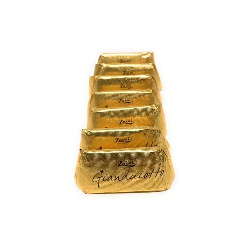 Zaini, Gianduiotto Chocolate W/ 24% piedmontese Hazelnut In Classic Gold