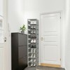 isightguard Vertical Shoe Rack, 10 Tier Grey Narrow Shoe Organizer