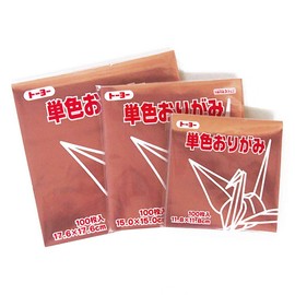Toyo 064161 Origami Single Sided Origami Origami, Solid Color, 5.9 inches (15 cm) Square, 100 Sheets