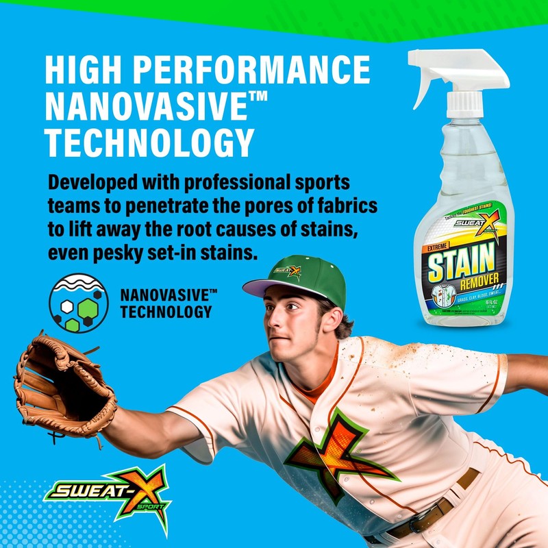 Sweat X Extreme Stain Remover – Multi-Purpose Nontoxic Stain Spray
