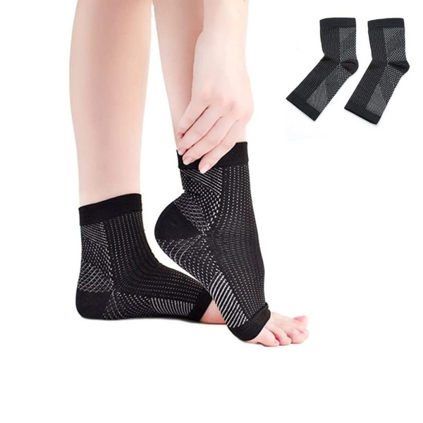 1 Pair Stabilizing Ankle Support for Fast Recovery Sprains Plantar Fasciitis Relieve Pain by Compression Ankle Support for Men and Women