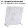 NiHome Stylish Marble Pattern Design Adjustable Height Acrylic Necklace Display