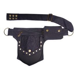 Vanlison Leg Bag Thigh Bag for Women Renaissance Bag Lace Waist Bag Festival Bag Hip Bag Renaissance Belt Bag Women, black