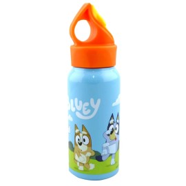Bluey 473ml Stainless Steel Bottle (Orange Lid)