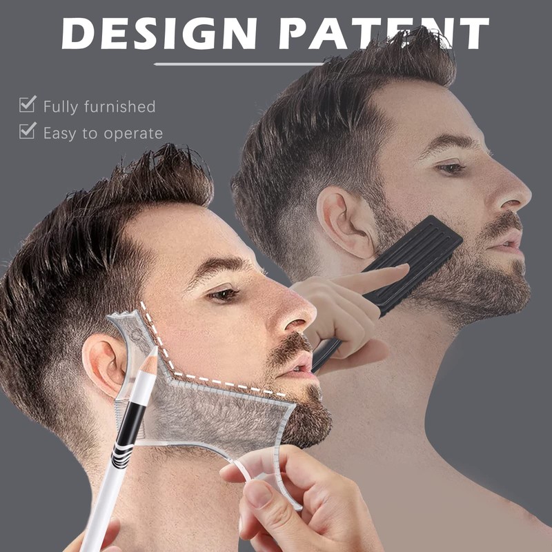 NewBang 8 Piece White Barber Pencil Set - Edge Hairline