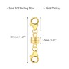 Magnetic Necklace Clasps and Closures 14K Gold Plated 925 Sterling