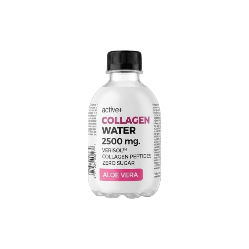 Active+ Collagen Water Aloe Vera 2500mg VERISOL™ Peptides 12x240ml