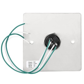 Push to Exit Button for Door Access Control Big Press Button IP68 Waterproof 304 Stainless Steel Shell NO/COM Output