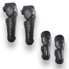 Demon Tactic Knee, Shin and Elbow Guards |BMX|Mountain Bike|Motorcycle (Black,