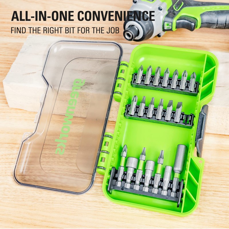 Greenworks Hardened screwdriver bits (20 pieces comprehensive set of pick