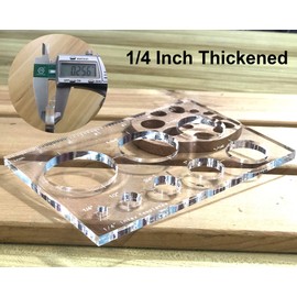 8 in 1 Router Jigs Template, Router Templates for Woodworking, Circle Key Inlay Template Decorative
