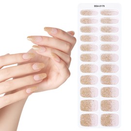 AYNKH 1 Satz UV-Kleber-Nagelsticker, Selbstklebende Gel-Nagelsticker, Kann Zum Verzieren Der Nägel Verwendet Werden