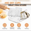 Affbei 8 Pcs Acrylic Dinnerware Display Stand - 4 Pcs