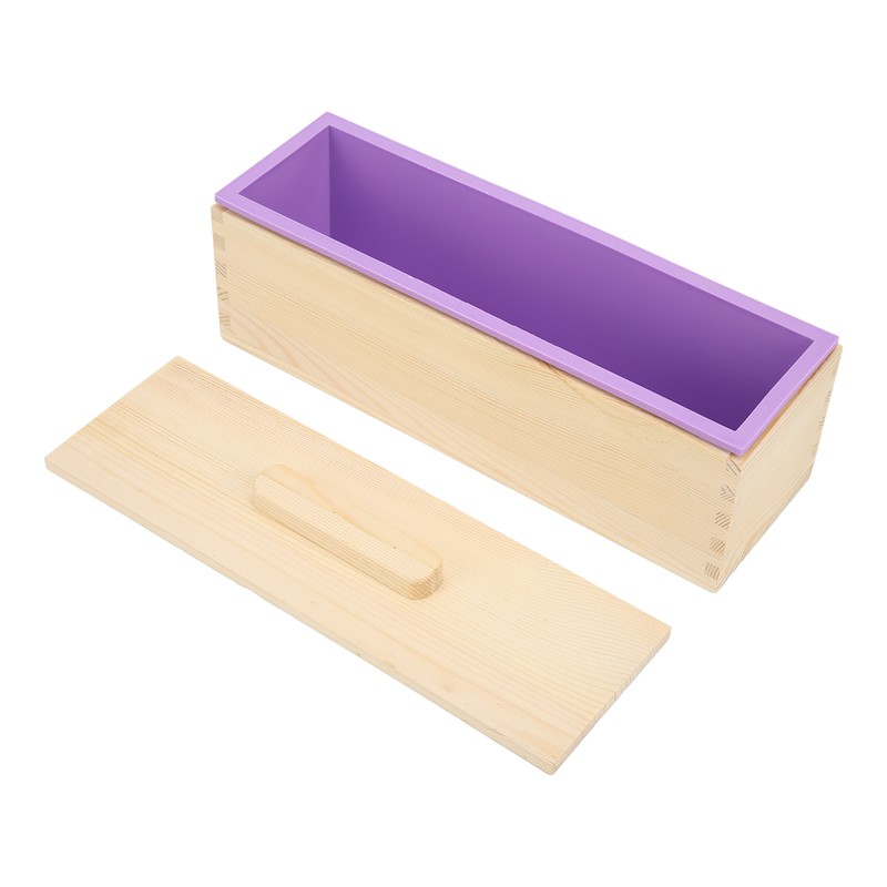 Soap Loaf Mold Flexible Purple Silicone DIY Hand Made Soap