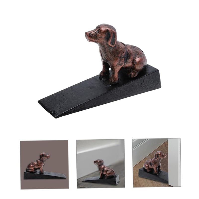 OSALADI Creative Dog Shaped Door Stopper Heavy Duty Cast Iron