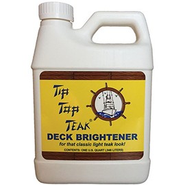 Tip Top Teak Deck Brightener, Teak Cleaner, Deck Cleaner, Furniture Cleaner, Essential Boat Accessories, 32 fl. oz.