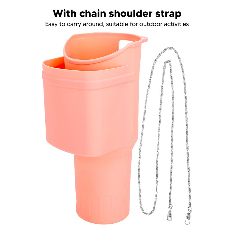 Cup Silicone Boot Sleeve with Pocket Chain Strap Flexible Soft