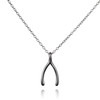 namana Wishbone Pendant Necklace in Sterling Silver, 925 Sterling Silver