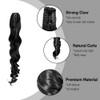 Adornmagic Women's Feminine Long Curly Ponytail Extensions Clip in Claw