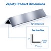 Zepoty 12" Length Premium Aluminum Angle - 8 PCS, Versatile