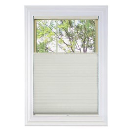 BlindsAvenue Cordless Top Down Bottom Up Cellular Honeycomb Shade, 9/16" Single Cell, Blackout, White Dove, Size: 34.5" W x 72" H