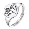 FindChic Birth Flower Ring for Women January Carnation Month Floral