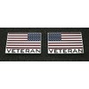 Pair Custom Veteran American Flag Decal Eagle USA Left and