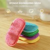 Antibacterial Microfibre Cleaning Sponges 5 Pieces Microfiber Dishwashing Sponge Refill