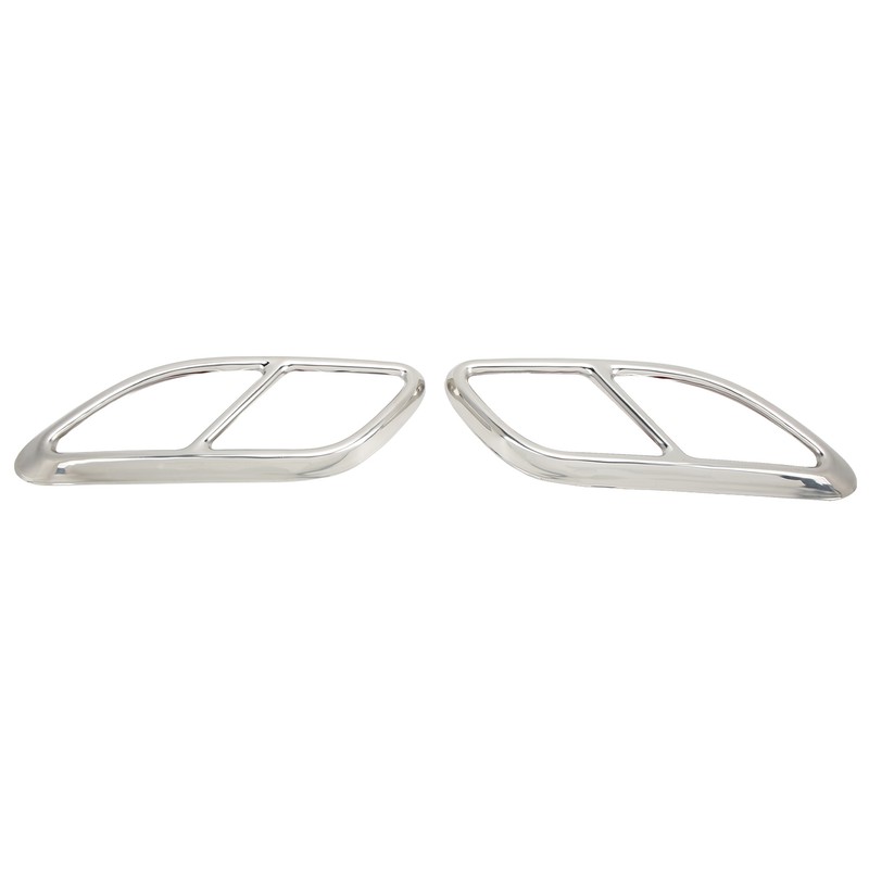 2PCS Quad Exhaust Tip Cover Tail Throat Decoration Replacement for