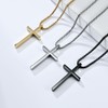 FUTPLOR Cross Necklace, Stainless Steel Gold Cross Pendant Necklaces Unisex