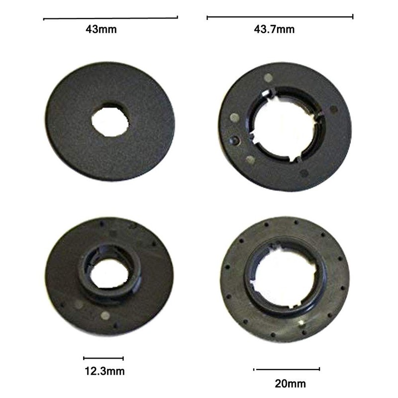 JIFFYY Car Round Floor Mat Clips for Ford, Set of