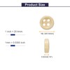 sourcing map 10pcs 16L Wooden Sewing Button 3/8"(10mm) 4 Holes