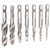 7Pcs Tap Set 1/4 Hex Shank Metric Drilling and Tapping
