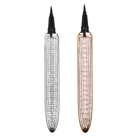 TOVINANNA Set of 2 Makeup Eyeliner Pens Glitter Waterproof Sweat-proof for Eyes Contouring for Ladies