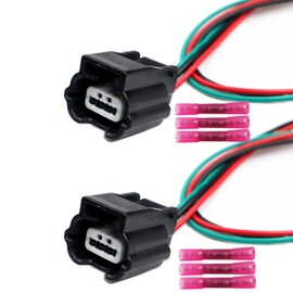 LIZAPUS 2PCS Parking Park Distance Sensor Connector Compatible with R56A3 Nissan Altima Maxima Rogue 2016-2018 Pigtail Plug Wiring 28438-5ZA5B