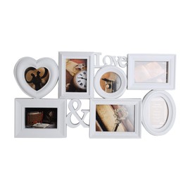 Livebest Photo Frame, Picture Frame Collage for Wall, Family Picture Wall Decor, 8 Display of 4x4,4x6 and 7x5, White
