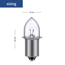 TBE LIGHTING Replacement 18V Xenon Flashlight Bulbs, Pack of 4 Energy Flashlight Bulbs Compatible with 18 Volt ONE+ Cordless Work Lights/Porter Cable PC180FL PCL180L and 18v Flashlights