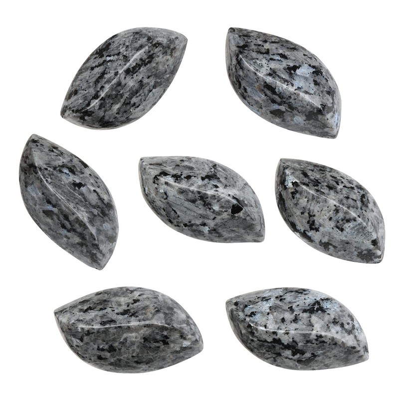 mookaitedecor Reiki Bag Stone Leaf Shape Massage Stone Polished Crystal