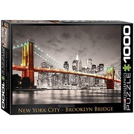 New York City Brooklyn Bridge 1000 Piece Puzzle Jigsaw Puzzle 27 x 19in