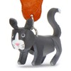 MONKIMAU Key Ring Black Cat Figurine Leather