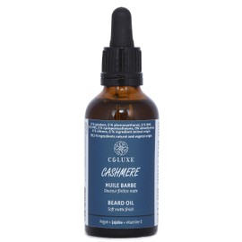 Celuxe cachemire Smoothing Beard Oil for Men with Natural Oils Argan Tree Jojoba Vitamin E Softness Nutrition Growth Natural Beard Care 50ml