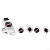 XDG 4Pcs Rustproof Zinc Alloy Chrome Car Tire Valve Stem