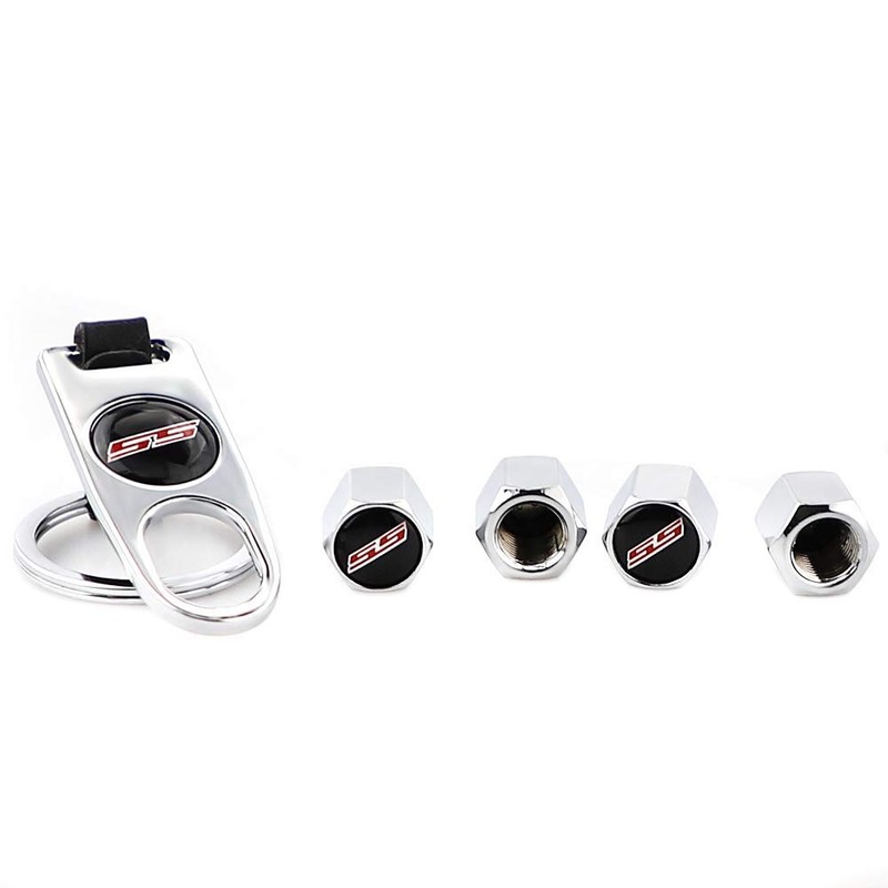 XDG 4Pcs Rustproof Zinc Alloy Chrome Car Tire Valve Stem