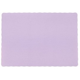 50 Dark Lavender Light Purple Paper Placemats Scalloped Edge 10x14