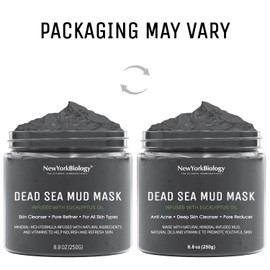 New York Biology Dead Sea Mud Mask for Face and Body | with Eucalyptus | Spa Quality Pore Refiner for Oily Skin | Natural Skincare for Women & Men | Tighten Skin for A Healthier Complexion | 8.8 oz